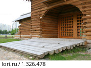 Проездная башня Николо-Корельского монастыря. Фрагмент (2009 год). Редакционное фото, фотограф Щеголева Ольга / Фотобанк Лори