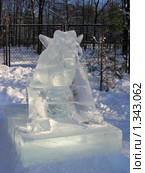 Ледяные скульптуры в Снежном городке. Парк Сокольники, Москва (2010 год). Редакционное фото, фотограф lana1501 / Фотобанк Лори