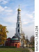 В Николо-Угрешском монастыре. Колокольня (2008 год). Стоковое фото, фотограф Павел Широков / Фотобанк Лори