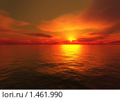 Закат на море. Стоковое фото, фотограф Losevsky Pavel / Фотобанк Лори