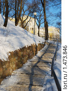 Лестница в парке музея-усадьбы "Архангельское" (2010 год). Редакционное фото, фотограф Глазков Владимир / Фотобанк Лори