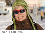 Портрет девушки в зимней шапке. Стоковое фото, фотограф Смирнов Владимир / Фотобанк Лори