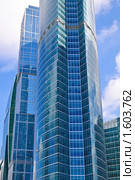 Небоскребы Делового центра "Москва-Сити". Фрагмент (2010 год). Редакционное фото, фотограф Алёшина Оксана / Фотобанк Лори