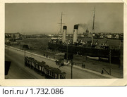 Открытка 1934 г. Ленинград. Ледокол "Красин" Редакционное фото, фотограф Михаил Малец / Фотобанк Лори