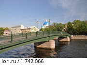 Красноармейский мост. Троицкий собор. Санкт-Петербург (2010 год). Редакционное фото, фотограф LightLada / Фотобанк Лори