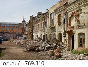 Снос Кадашёвской слободы. Второй Кадашевский переулок. Москва́ (2010 год). Стоковое фото, фотограф Николай Винокуров / Фотобанк Лори