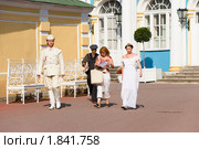 Обкатка сценария. Люди в исторических одеждах (2010 год). Редакционное фото, фотограф Александр Щепин / Фотобанк Лори