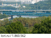 Лужнецкий метромост. Москва (2010 год). Редакционное фото, фотограф E. O. / Фотобанк Лори