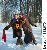 Две девушки с баранками. Стоковое фото, фотограф Яков Филимонов / Фотобанк Лори