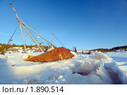 Зима на Белом море. Стоковое фото, фотограф Некрасов Андрей / Фотобанк Лори