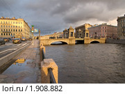 Осенний Петербург. Мост Ломоносова (2008 год). Редакционное фото, фотограф Ольга Визави / Фотобанк Лори