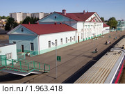 Железнодорожный вокзал города Вязьмы (2010 год). Стоковое фото, фотограф Вячеслав Палес / Фотобанк Лори