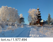 Торжок.Вознесенская (Тихвинская) деревянная церковь. Стоковое фото, фотограф Юрков Виктор Петрович / Фотобанк Лори