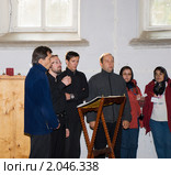 Концерт духовных песнопений. Вокальный ансамбль "Валаам" (2010 год). Редакционное фото, фотограф Александр Щепин / Фотобанк Лори