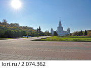 Сквер перед МГУ (2010 год). Стоковое фото, фотограф Литова Наталья / Фотобанк Лори
