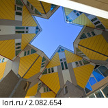 Кубические дома в Роттердаме (2009 год). Стоковое фото, фотограф Анастасия Золотницкая / Фотобанк Лори