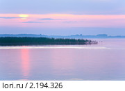 Закат над озером. Стоковое фото, фотограф Юрий Брыкайло / Фотобанк Лори