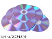 CD и DVD диски на белом фоне. Стоковое фото, фотограф Денис Ларкин / Фотобанк Лори