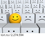 Яркий улыбающийся смайлик. Стоковая иллюстрация, иллюстратор Лукиянова Наталья / Фотобанк Лори
