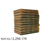 Стопка старых книг издания 1900г издания. Стоковое фото, фотограф Наталья Волкова / Фотобанк Лори
