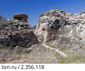 Руины античной крепости, защищавшей Траяновы врата, Болгария (2010 год). Стоковое фото, фотограф Алексей Стоянов / Фотобанк Лори