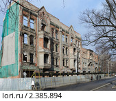 Калининград. Восстановление немецкого здания на ул. Фрунзе. Стоковое фото, фотограф Сергей Куров / Фотобанк Лори