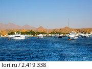 Туристические яхты в Шарм-эш-Шейхе, Египет (2008 год). Стоковое фото, фотограф ElenArt / Фотобанк Лори