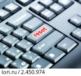 Клавиатура с кнопкой RESET. Стоковое фото, фотограф Петр Малышев / Фотобанк Лори