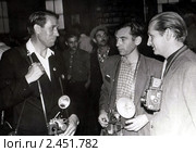 Фотографы 60-х (пятигорские корреспонденты - слева направо - П.Шилов, А.Анопко, А.Бровиков; из семейного архива) Стоковое фото, фотограф Валерий Шилов / Фотобанк Лори