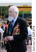 Ветеран Великой Отечественной войны. День Победы (2011 год). Редакционное фото, фотограф Илюхина Наталья / Фотобанк Лори