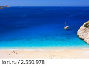 Пляж Капуташ в Турции (Kaputaş Beach) (2011 год). Стоковое фото, фотограф Сергей Якуничев / Фотобанк Лори