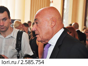Мэтр российского телевидения Владимир Владимирович Познер (2011 год). Редакционное фото, фотограф Константин Бредников / Фотобанк Лори