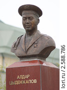 Бюст Героя России Алдара Цыденжапова (2011 год). Редакционное фото, фотограф Валерий Лаврушин / Фотобанк Лори