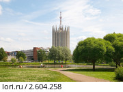 Вид из парка "Сосновка" на Тихорецкий проспект. Санкт-Петербург (2011 год). Стоковое фото, фотограф Румянцева Наталия / Фотобанк Лори