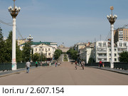 Город Орел. Александровский мост. Улица Ленина (2011 год). Стоковое фото, фотограф Александр Плахов / Фотобанк Лори