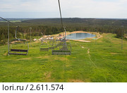 Канатная дорога на курорте "Игора" (2011 год). Стоковое фото, фотограф Пельтек Елена Николаевна / Фотобанк Лори