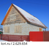 Дом из газозолоблоков (2011 год). Стоковое фото, фотограф Анатолий Матвейчук / Фотобанк Лори