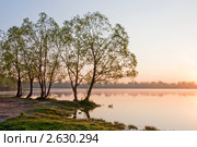 Раннее утро  на Белом озере. Стоковое фото, фотограф Наталья Николаева / Фотобанк Лори
