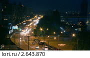 Набережная ночного Днепропетровска. Таймлапс. Стоковое видео, видеограф ILLYCH / Фотобанк Лори