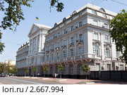 Главное здание Службы безопасности Украины на Владимирской улице, дом 33, Киев (2011 год). Редакционное фото, фотограф Николай Винокуров / Фотобанк Лори