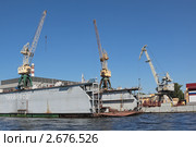 Плавучая верфь. Стоковое фото, фотограф Игорь Долгов / Фотобанк Лори