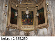 Иерусалим, придел Лонгина сотника в храме Гроба Господня (2011 год). Стоковое фото, фотограф Карданов Олег / Фотобанк Лори