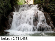 Водопад в "Monasterio de Piedra" (Монастырь на скале), Сарагоса, Испания. Редакционное фото, фотограф Александр Тесевич / Фотобанк Лори