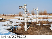 Вентили на газовой трубе. Стоковое фото, фотограф bashta / Фотобанк Лори