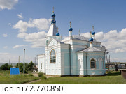 Храм Казанской иконы Божией Матери. Малая Минуса. Красноярский край (2011 год). Стоковое фото, фотограф Шичкина Антонина / Фотобанк Лори