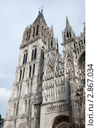 Руанский собор (Rouen Cathedral). Город Руан. Нормандия. Франция (2011 год). Стоковое фото, фотограф E. O. / Фотобанк Лори