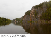 Р. Вишера и ск.Писаный Камень. Стоковое фото, фотограф Павел Спирин / Фотобанк Лори