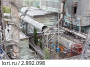 Монтаж газохода большого диаметра. Стоковое фото, фотограф Кекяляйнен Андрей / Фотобанк Лори