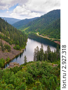 Горное озеро Амут в Хабаровском крае. Стоковое фото, фотограф Сергей Гусев / Фотобанк Лори