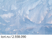 Зимние рисунки на окне. Стоковое фото, фотограф Олег Кириллов / Фотобанк Лори